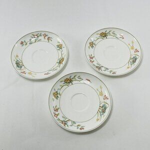 Heinrich Villeroy Boch Bonzai Plate Saucer Dish Lot Butter Salad Flower Germany